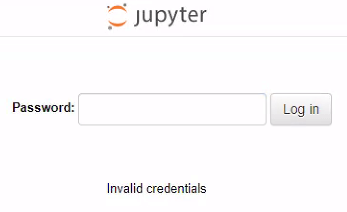 jupyter credentials error